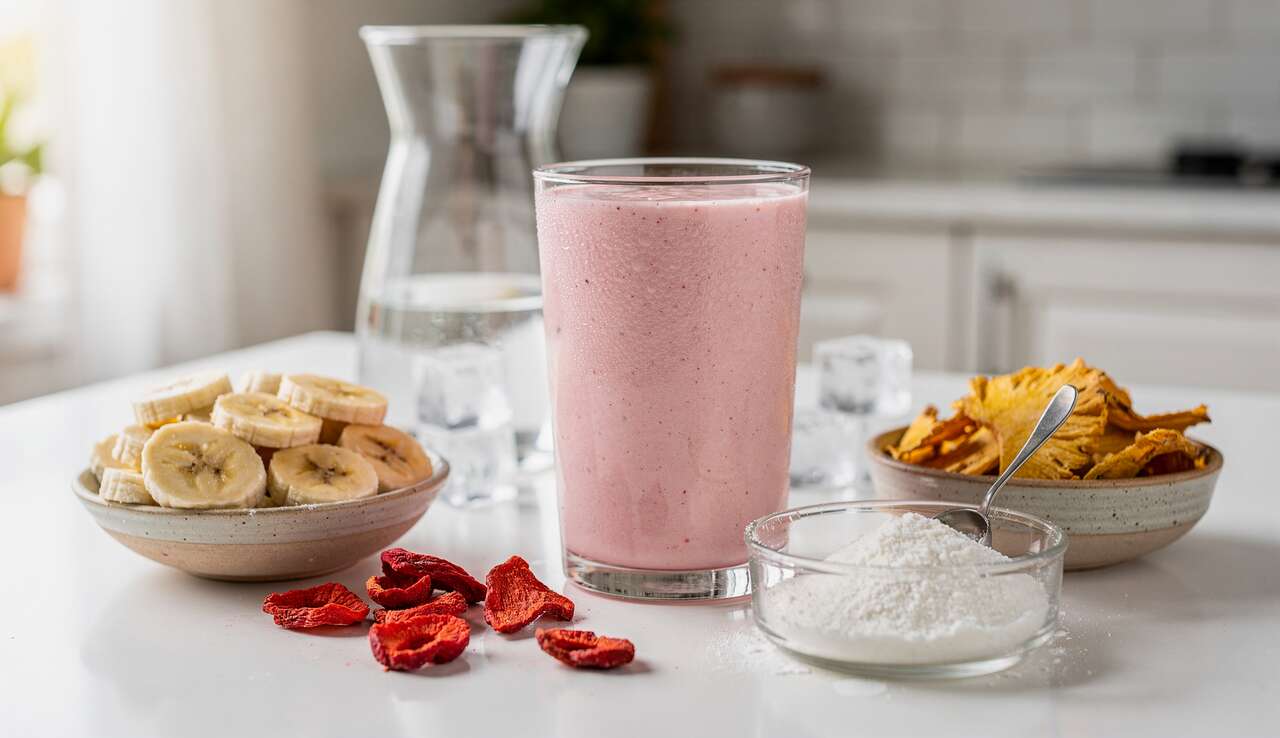 Smoothie Fraise-Banane et Avoine